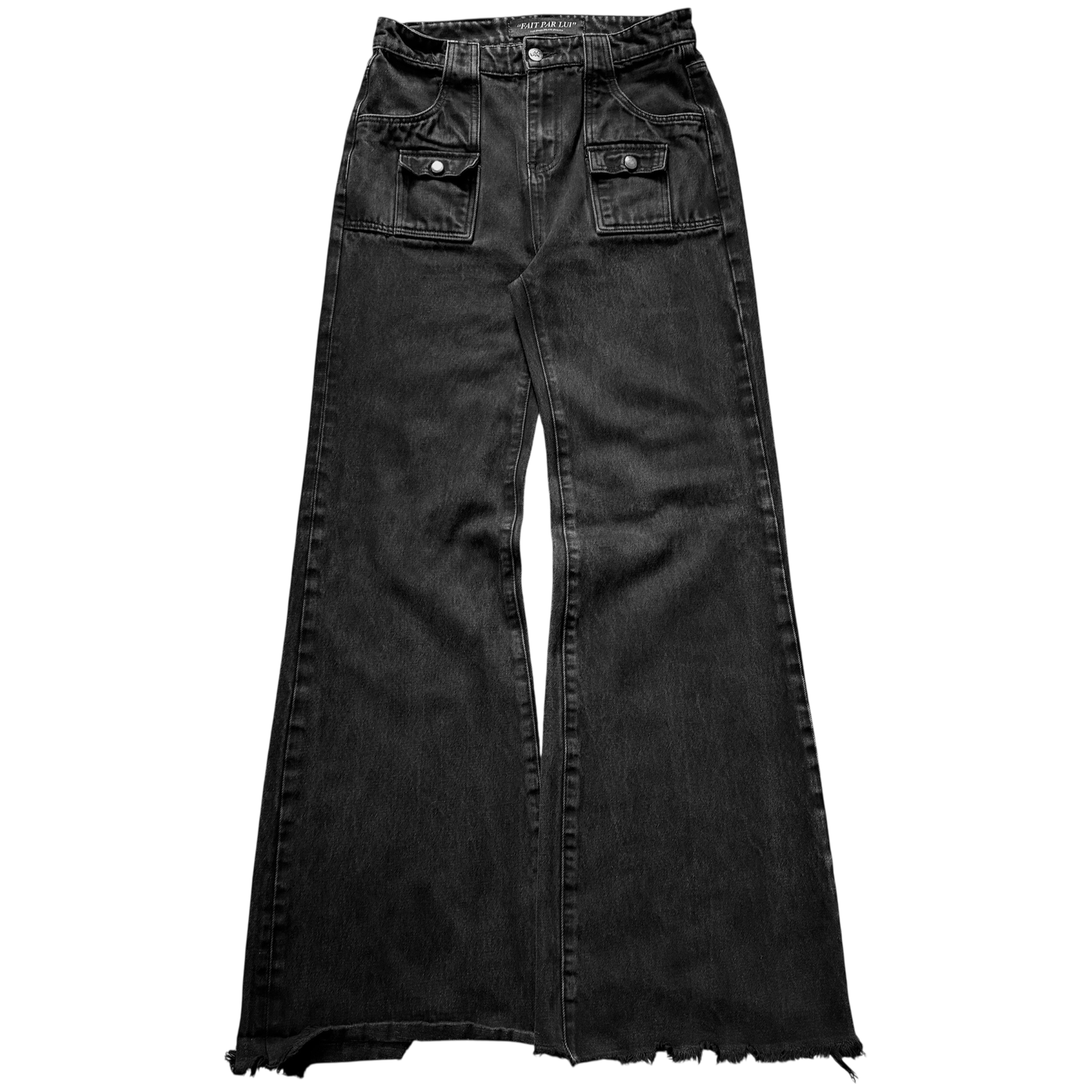 Fait Par Lui Wide Leg Flared Denim