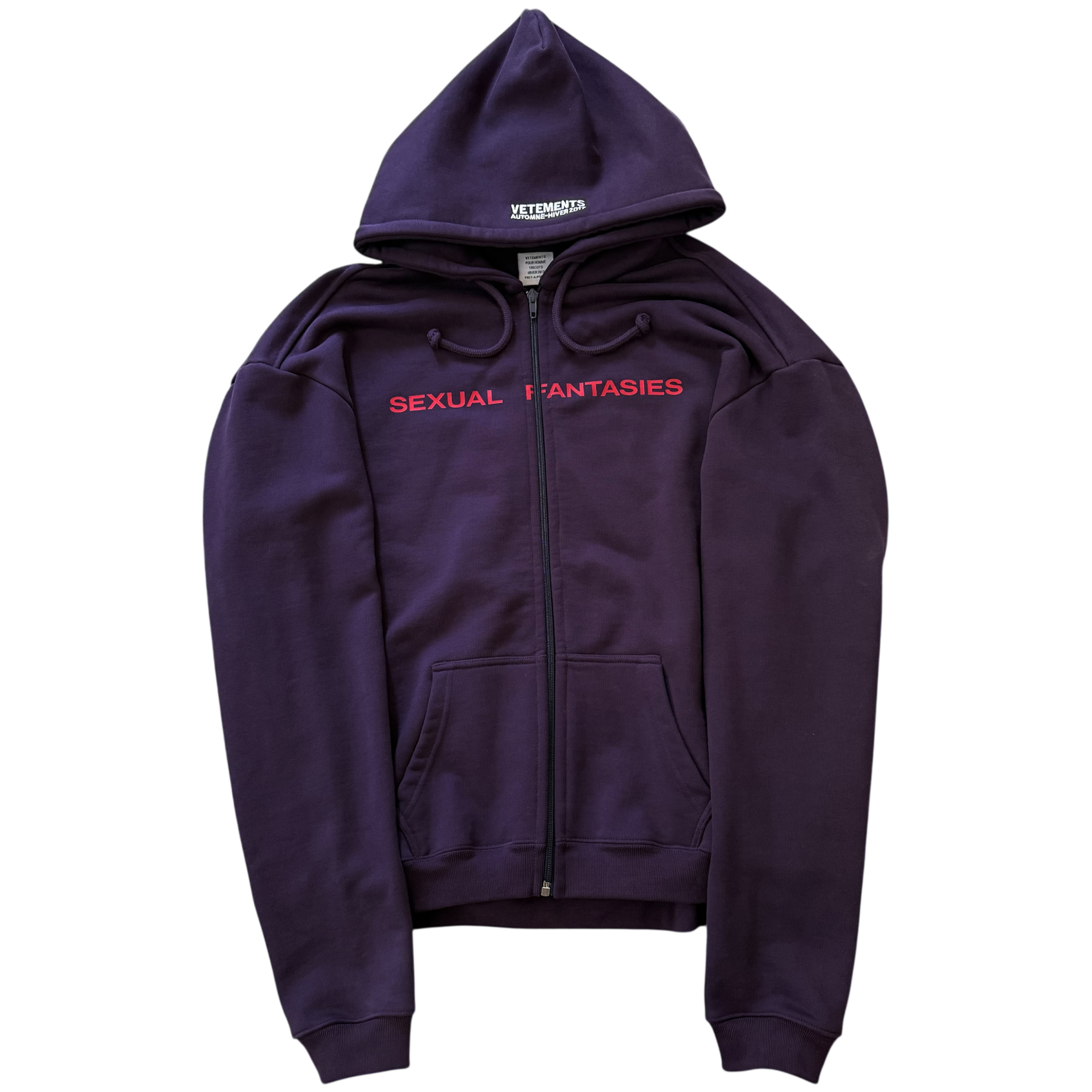 Vetements Sexual Fantasies Zip Up