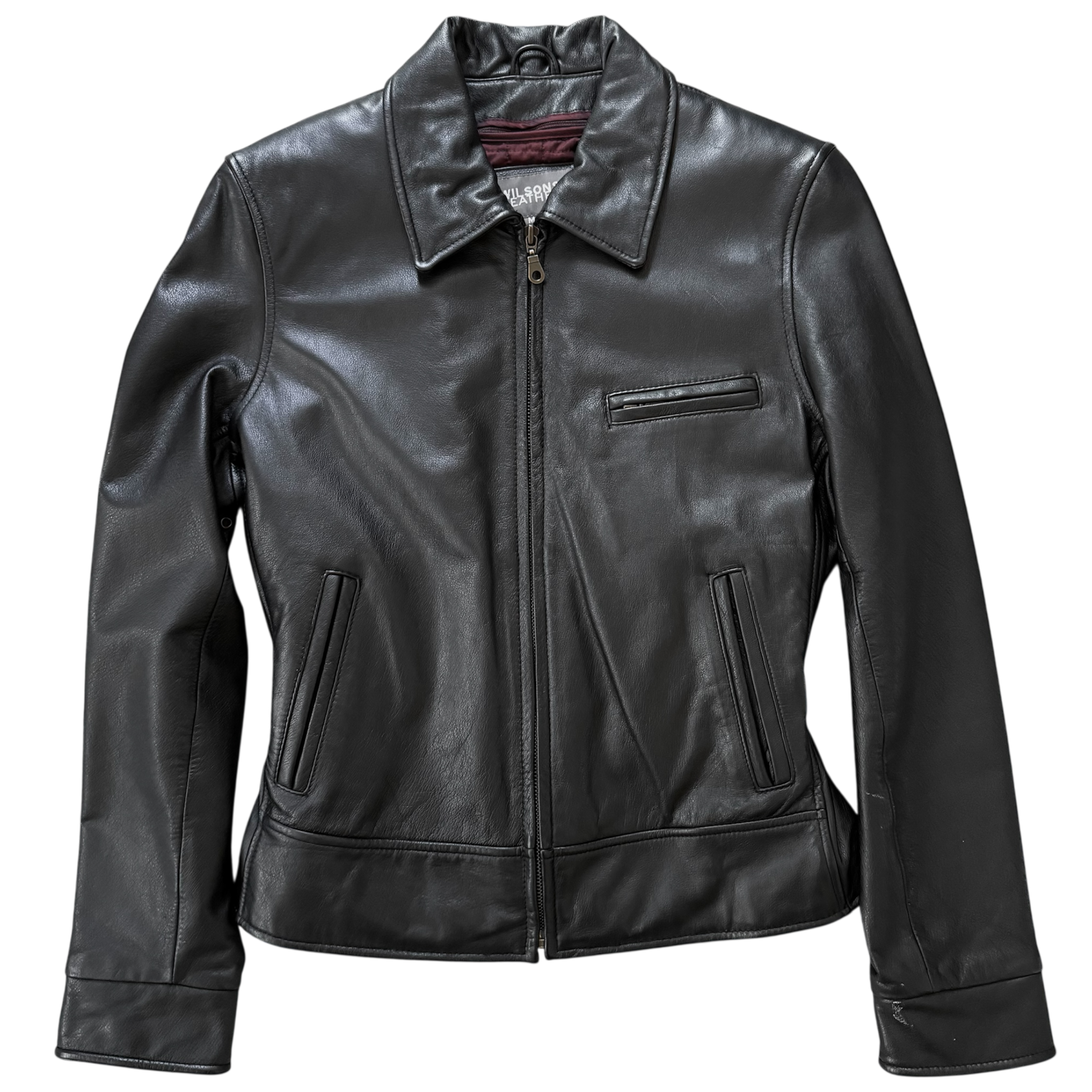 Wilsons Leather Cropped Moto Jacket